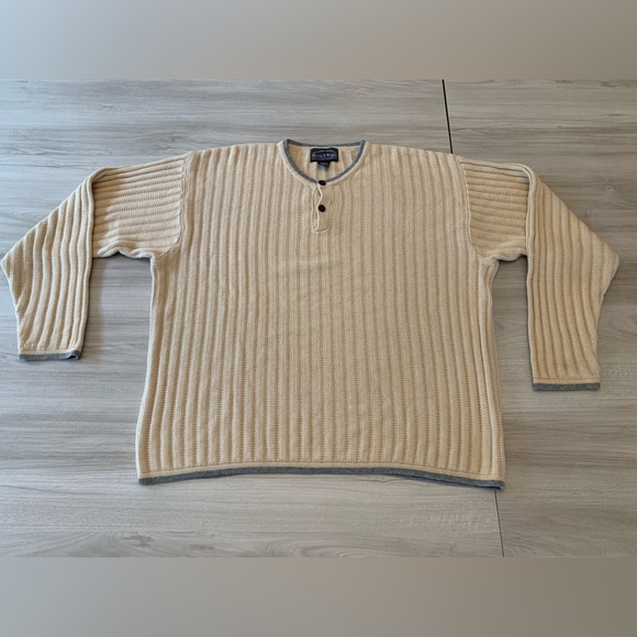 Bowen & Wright Other - Vintage Bowen & Wright Cable Knit Beige Crew neck Pullover Size L